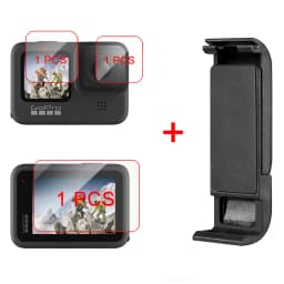 Flip Battery Side Cover for GoPro Hero 12 11 10 9 Black Removable Battery Door Lid Charging Case Port for Go Pro 9 Accessories