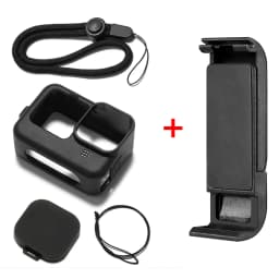 Flip Battery Side Cover for GoPro Hero 12 11 10 9 Black Removable Battery Door Lid Charging Case Port for Go Pro 9 Accessories
