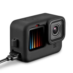 Flip Battery Side Cover for GoPro Hero 12 11 10 9 Black Removable Battery Door Lid Charging Case Port for Go Pro 9 Accessories