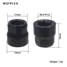 Bicycle Thru Axle Nut M12 M14 M15 Thread Axle Nuts Bike Hub Tube Shaft Skewer Cap for 1.0/1.25/1.5/1.75mm Thread pitch Thru Axle