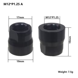 Bicycle Thru Axle Nut M12 M14 M15 Thread Axle Nuts Bike Hub Tube Shaft Skewer Cap for 1.0/1.25/1.5/1.75mm Thread pitch Thru Axle