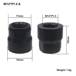Bicycle Thru Axle Nut M12 M14 M15 Thread Axle Nuts Bike Hub Tube Shaft Skewer Cap for 1.0/1.25/1.5/1.75mm Thread pitch Thru Axle