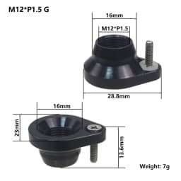 Bicycle Thru Axle Nut M12 M14 M15 Thread Axle Nuts Bike Hub Tube Shaft Skewer Cap for 1.0/1.25/1.5/1.75mm Thread pitch Thru Axle
