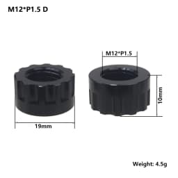 Bicycle Thru Axle Nut M12 M14 M15 Thread Axle Nuts Bike Hub Tube Shaft Skewer Cap for 1.0/1.25/1.5/1.75mm Thread pitch Thru Axle