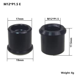Bicycle Thru Axle Nut M12 M14 M15 Thread Axle Nuts Bike Hub Tube Shaft Skewer Cap for 1.0/1.25/1.5/1.75mm Thread pitch Thru Axle