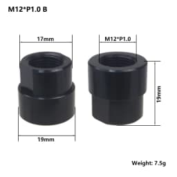Bicycle Thru Axle Nut M12 M14 M15 Thread Axle Nuts Bike Hub Tube Shaft Skewer Cap for 1.0/1.25/1.5/1.75mm Thread pitch Thru Axle