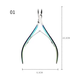 1pcs Double-ended Stainless Steel Cuticle Pusher Dead Skin Push Remover For Pedicure Manicure Nail Art Cleaner Care Tool