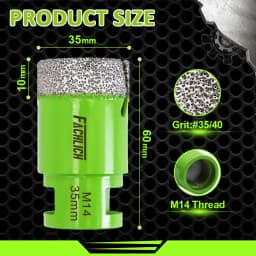 FACHLICH 1/2pcs Drilling Bits Core Bit Dia6-150mm Ceramic Tile Granite Marble Stone M14 Thread Dry Drilling Cutter Hole Saw