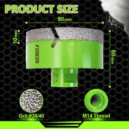 FACHLICH 1/2pcs Drilling Bits Core Bit Dia6-150mm Ceramic Tile Granite Marble Stone M14 Thread Dry Drilling Cutter Hole Saw