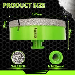FACHLICH 1/2pcs Drilling Bits Core Bit Dia6-150mm Ceramic Tile Granite Marble Stone M14 Thread Dry Drilling Cutter Hole Saw