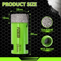 FACHLICH 1/2pcs Drilling Bits Core Bit Dia6-150mm Ceramic Tile Granite Marble Stone M14 Thread Dry Drilling Cutter Hole Saw