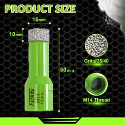 FACHLICH 1/2pcs Drilling Bits Core Bit Dia6-150mm Ceramic Tile Granite Marble Stone M14 Thread Dry Drilling Cutter Hole Saw