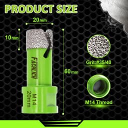 FACHLICH 1/2pcs Drilling Bits Core Bit Dia6-150mm Ceramic Tile Granite Marble Stone M14 Thread Dry Drilling Cutter Hole Saw