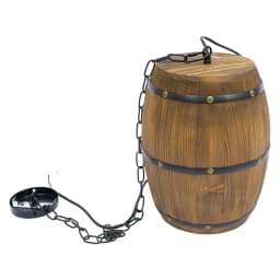 Retro Wood Wine Barrel Pendant Light,Industrial Ceiling Lamp ,Vintage Chandelier Light Fixtures for Bar Cafe Home Restaurant