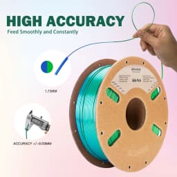 ERYONE Promotion New Dual Color Filament Matte Silk PLA For FDM 3D Printer Color Changing 1.75mm ±0.03 Fast delivery