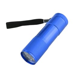 9LED Texture Camping Light Aluminum Alloy Mini 2W Ultraviolet Flashlights AAA Battery Powered 395nm Backlight Anti-Skid Home Use