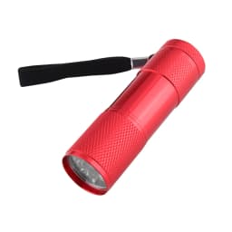 9LED Texture Camping Light Aluminum Alloy Mini 2W Ultraviolet Flashlights AAA Battery Powered 395nm Backlight Anti-Skid Home Use