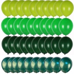 40pcs Retro Dark Green Balloons Set Confetti Balloon Jungle Safari Animal Birthday Party Decorations Kids Boy Baby Shower Favors