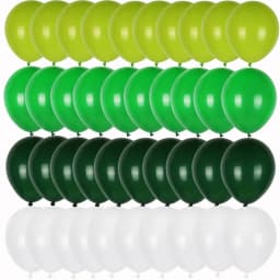 40pcs Retro Dark Green Balloons Set Confetti Balloon Jungle Safari Animal Birthday Party Decorations Kids Boy Baby Shower Favors