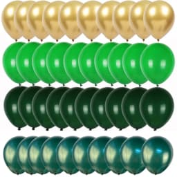 40pcs Retro Dark Green Balloons Set Confetti Balloon Jungle Safari Animal Birthday Party Decorations Kids Boy Baby Shower Favors