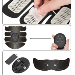 Electric Muscle Stimulator Wireless Buttocks Hip Trainer Abdominal ABS Stimulator Fitness Body Slimming Massager