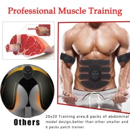 Electric Muscle Stimulator Wireless Buttocks Hip Trainer Abdominal ABS Stimulator Fitness Body Slimming Massager