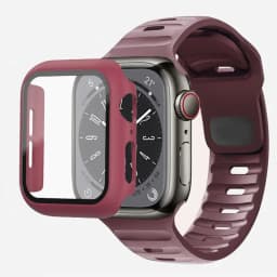 Glass+Case+Strap For Apple Watch Band 44mm 40mm 45mm 41mm 38mm 42mm Smartwatch Silicone Sport Bracelet iWatch 3 4 5 6 SE 7 8