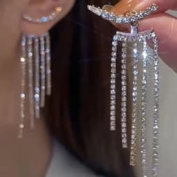 New Sweet Cool Wind Love Tassel Star Earrings Women Design Senior Sense of Fashion Personality Earring Party Jewelry Gifts 2023