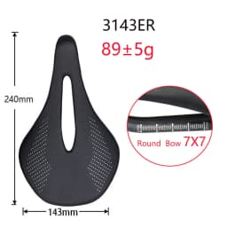 96g Super Light Full Carbon Saddle MTB/Road Bike Saddle Carbon Rails Bicycle Seat 240*143/155mm