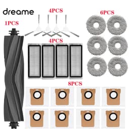 Dreame L20 Ultra Robot Vacuum Spare Parts Dreame L30 Ultra Rubber Main Side Brushes Mop Cloths HEPA Filters Dust Bag Accessories