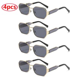 New Fashion Vintage Sunglasses Women Men Brand Designer Retro Metal Rectangle Sun Glasses Female Male Popular Black Eyewear
