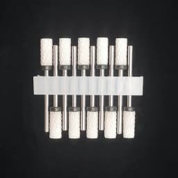 10 Ceramic Drill Bits, Milling Cutters, Rotating Nail Polish Grinding Machine Accessories, Overflow Removal Tool Accessories