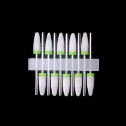 10 Ceramic Drill Bits, Milling Cutters, Rotating Nail Polish Grinding Machine Accessories, Overflow Removal Tool Accessories