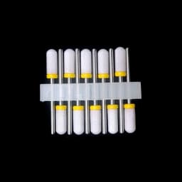 10 Ceramic Drill Bits, Milling Cutters, Rotating Nail Polish Grinding Machine Accessories, Overflow Removal Tool Accessories