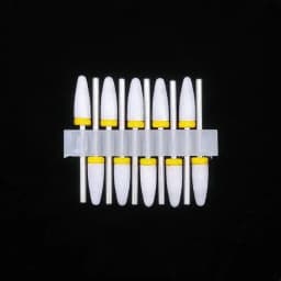 10 Ceramic Drill Bits, Milling Cutters, Rotating Nail Polish Grinding Machine Accessories, Overflow Removal Tool Accessories