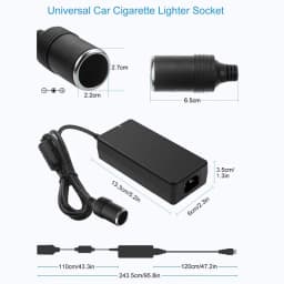 Car Power Adapter Cigarette Lighter Converter Power Convert AC to DC 110V/ 220V to 12V 6A Power Adapter Supply Lighter