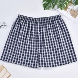 Mens Underwear Boxers Shorts Casual Cotton Sleep Underpants Homewear Men Arrow Panties Striped Plaid Loose Comfortable Underwear