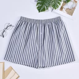 Mens Underwear Boxers Shorts Casual Cotton Sleep Underpants Homewear Men Arrow Panties Striped Plaid Loose Comfortable Underwear