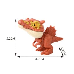Jurassic Finger Dinosaur Triceratops Tyrannosaurus Model Toys for Kids Creative Finger Biting Dinosaurs Interactive Toy Boy Gift
