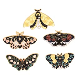 3-6 Pcs/Set Goth Halloween Enamel Pin Ghost Black Cat Moth Witch Punk Brooches Horror Snake Badges Lapel Skeleton Jewelry Gifts