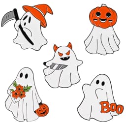 3-6 Pcs/Set Goth Halloween Enamel Pin Ghost Black Cat Moth Witch Punk Brooches Horror Snake Badges Lapel Skeleton Jewelry Gifts