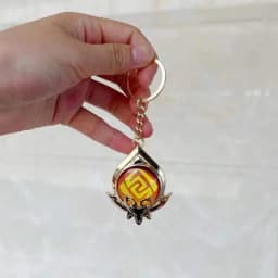 Game Impact Fontaine Sumeru Wanderer Light Pervious Key Chain 7 Element Eye Of Original God Cosplay Toy KeyRing