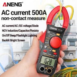 ANENG ST170 Digital Clamp Meter 500A AC Current Multimeter 1999 Counts AC/DC Voltage Tester Hz Capacitance NCV Ohm Diode Test