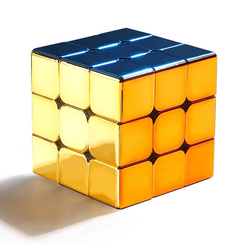 [Picube] SengSo Metal 3x3 Magnetic Golden Cubo Magic Cube Puzzle Speed Cibe M3 3x3x3 Magico Cubo Кубик Рубика Cibo Toy