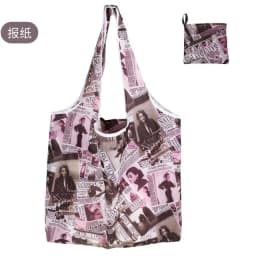Foldable Shopping Bag Reusable Travel Grocery Bag Eco-Friendly Beach Toy Storage Bags Lemon Printing Tote Pouch Bag Package