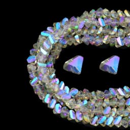 90pcs Triangle Austrian Crystal Glass Beads Spacer Loose Beads For Jewelry Making Bracelets & Bangles Necklace DIY 4mm 6mm 8mm