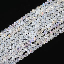 90pcs Triangle Austrian Crystal Glass Beads Spacer Loose Beads For Jewelry Making Bracelets & Bangles Necklace DIY 4mm 6mm 8mm