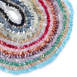 90pcs Triangle Austrian Crystal Glass Beads Spacer Loose Beads For Jewelry Making Bracelets & Bangles Necklace DIY 4mm 6mm 8mm