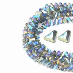 90pcs Triangle Austrian Crystal Glass Beads Spacer Loose Beads For Jewelry Making Bracelets & Bangles Necklace DIY 4mm 6mm 8mm