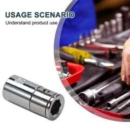 1/4" Square Drive To 1/4" Hex Shank Socket Bits Converter Quick Release Screwdriver Holder Impact Socket Conversion Adapter Tool